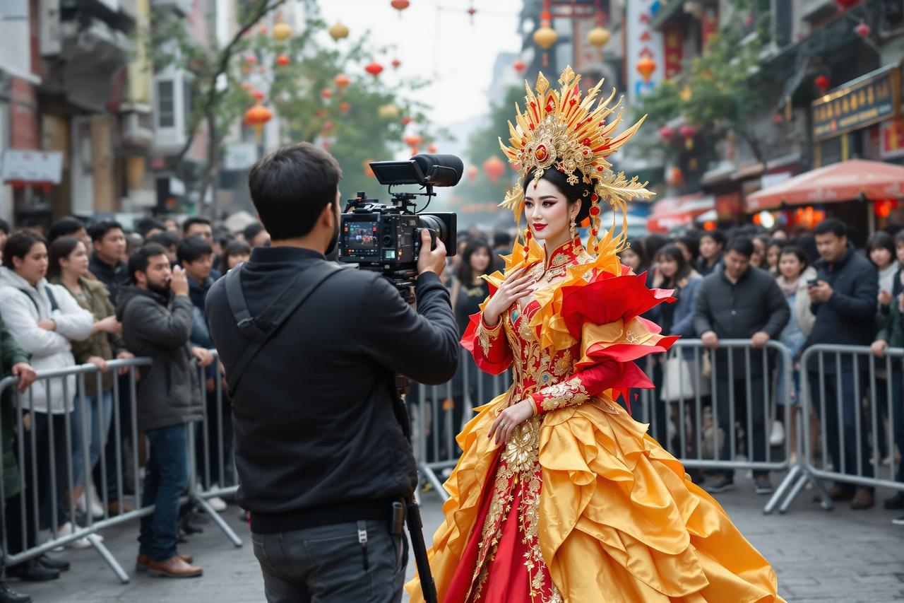 现场直击:某剧组外景拍摄引围观,女主造型惊艳路人狂拍照 - 最新吃瓜网站 现场直击:某剧组外景拍摄引围观,女主造型惊艳路人狂拍照 - 最新吃瓜网站